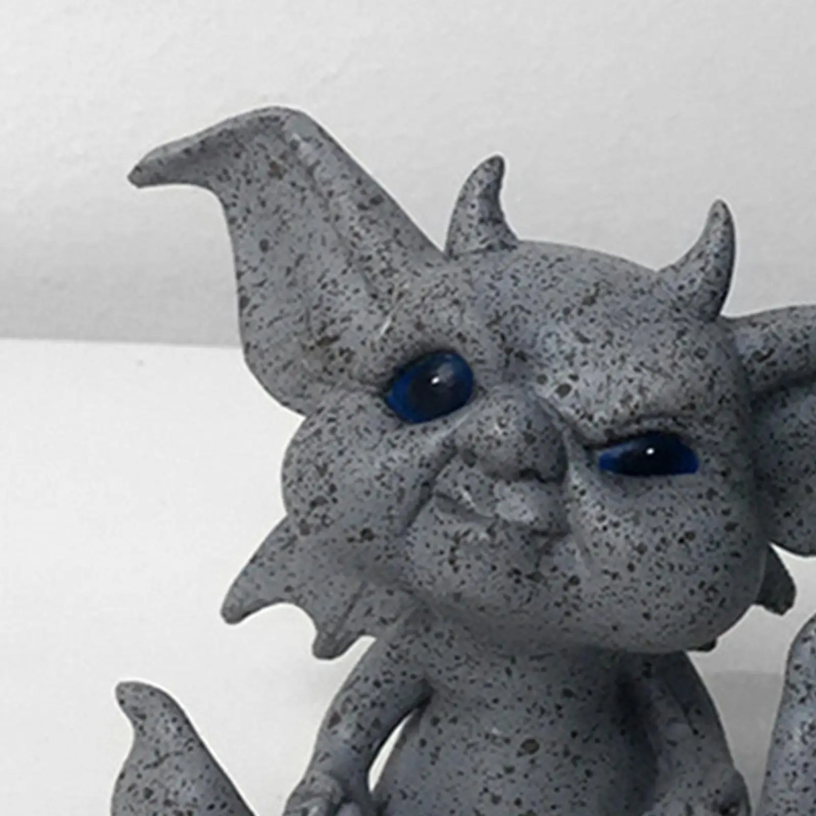 

Baby Goblin Art Fairy Garden Statue Lawn Porch Decor Eyes Closed C
