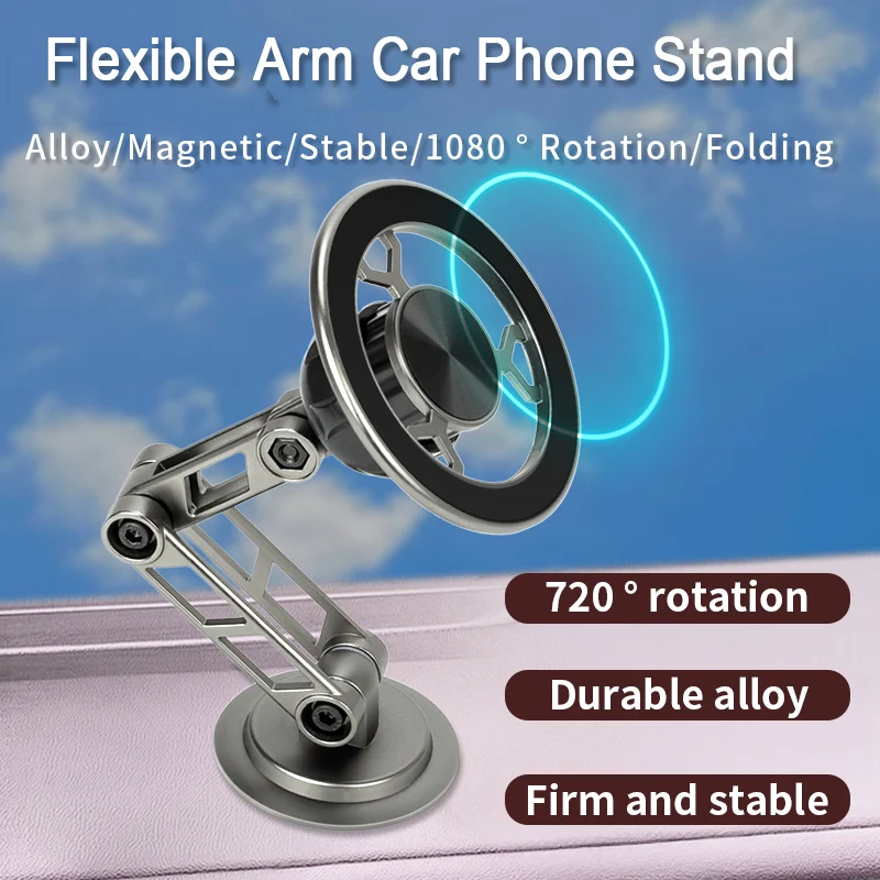 360 магнитный автомобильный держатель для телефона Magsafe iPhone 15 14 13 12 Pro Max Samsung Galaxy S24