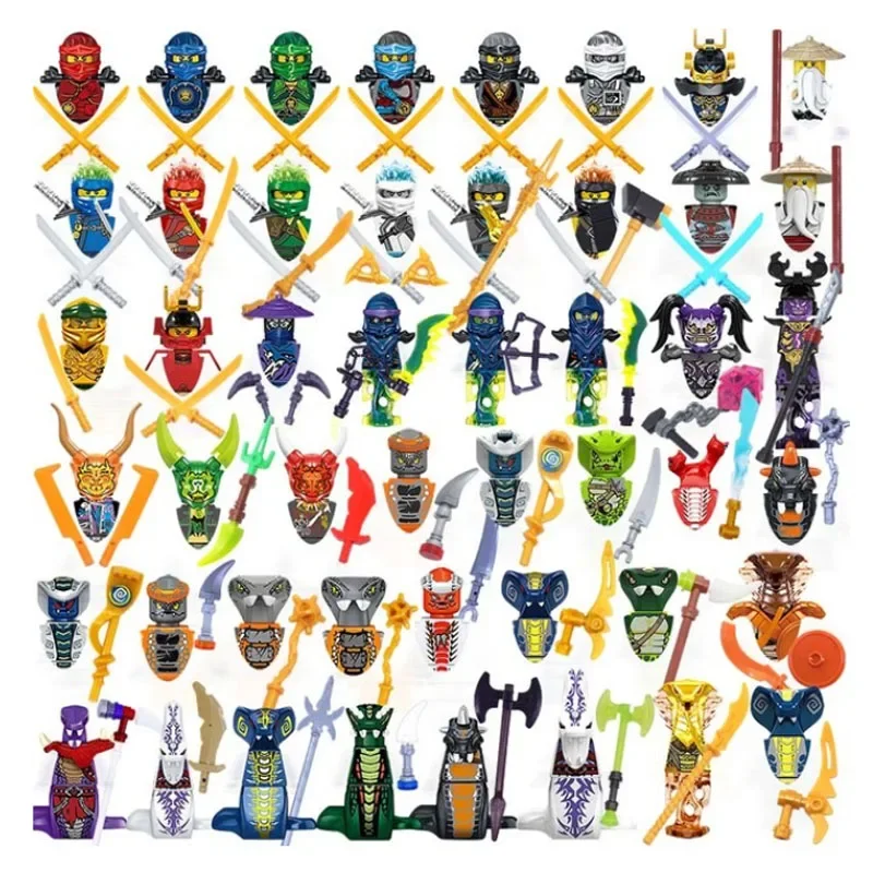 Новые мини-фигурки ниндзя Susanoo набор с мотоциклетным истребителем Kai Jay Lloyd череп