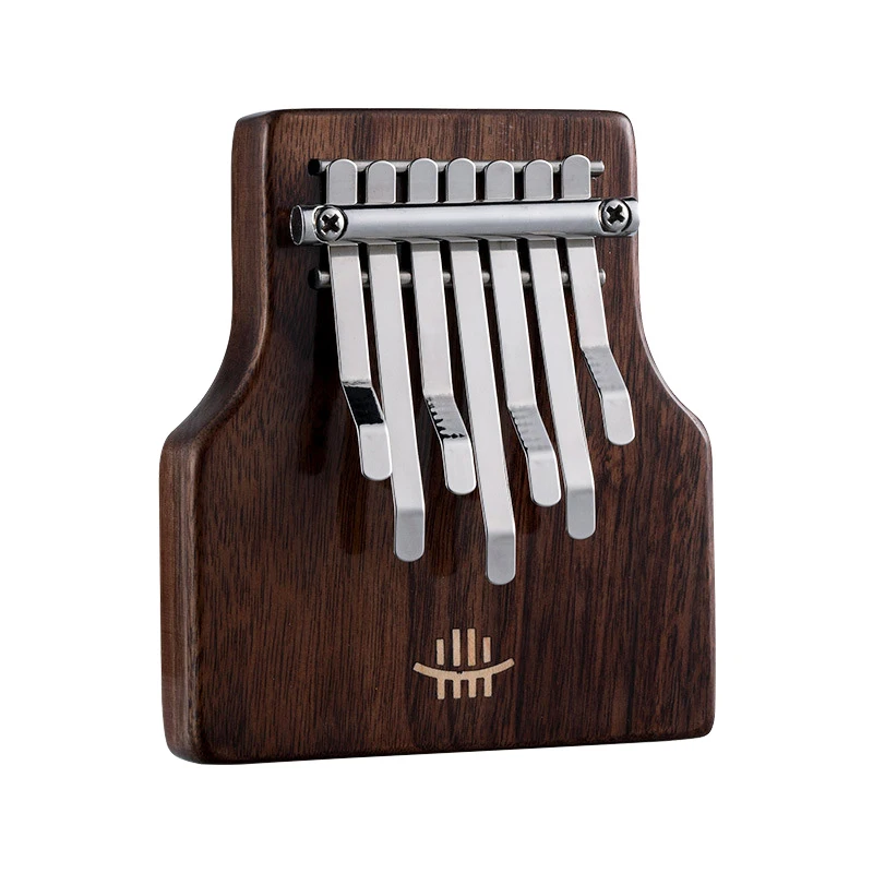

7 Key Mini Kalimba American Walnuts Base Hole Finger Thumb Piano Scale Range Musical Instrument Professional For Beginners