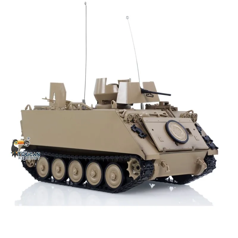 Радиоуправляемая модель танка RTR Tongde 116 M2412-B M113A1 ACAV с ИК-датчиком, вращением турели на 360°, эффектом дыма, звуком и радиоуправлением, электрическая модель Panzer (art.: 3920da3702ae8) - 3920da3702ae8