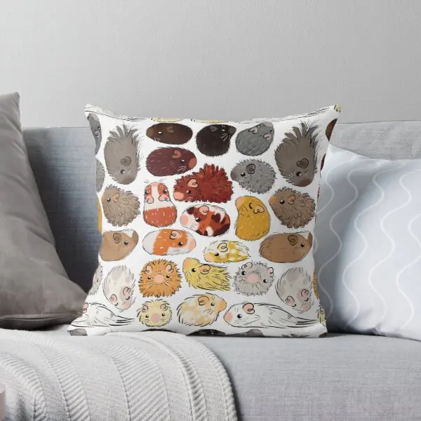 

Наволочка для подушки в виде морской свинки с градиентным принтом, квадратная комфортная наволочка для свадебной, гостиничной талии, дизайнерская кровать для офиса, не входит в комплект