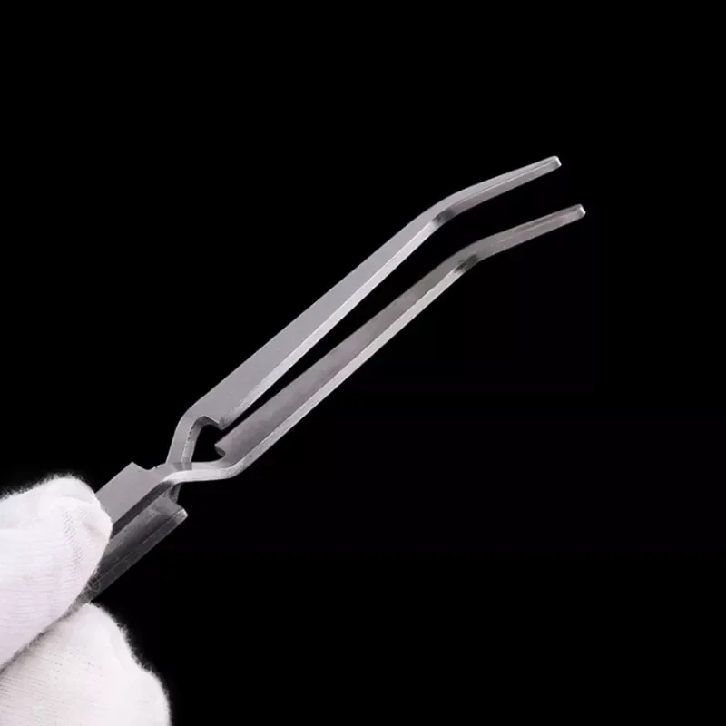 

Steel Cross Action Tweezers Nail Styling Clip Manicure Nail Art Tools Shaping Tweezer Acrylic UV Gel Curve Fixed Pinch