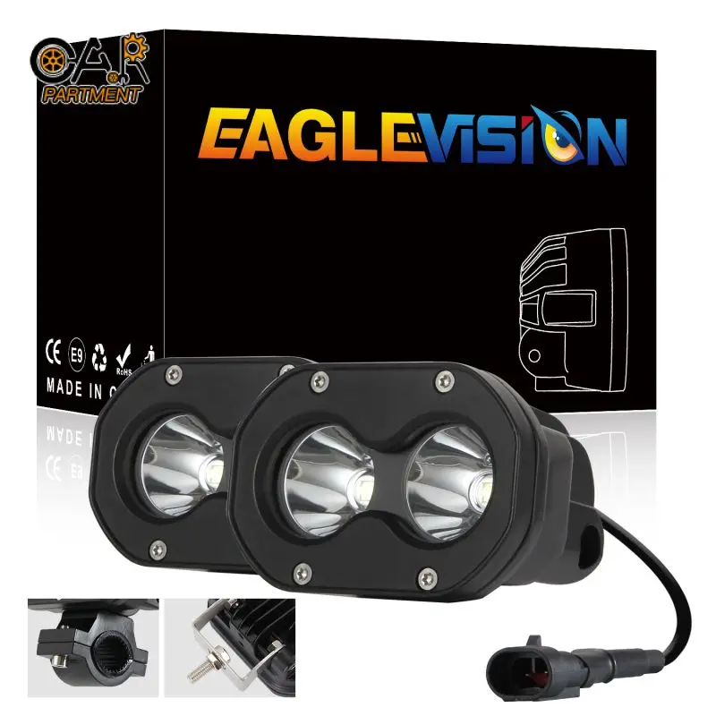 

Супер яркие светодиодные Автомобильные фары, теплоотвод, вождение 60 Вт, 6000k, светодиодная работа, светильник водонепроницаемые противотума...