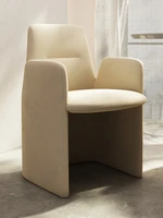 nordic soft bag dining chair italian simple hotel negotiation chair backrest designer bb model room armrest chair