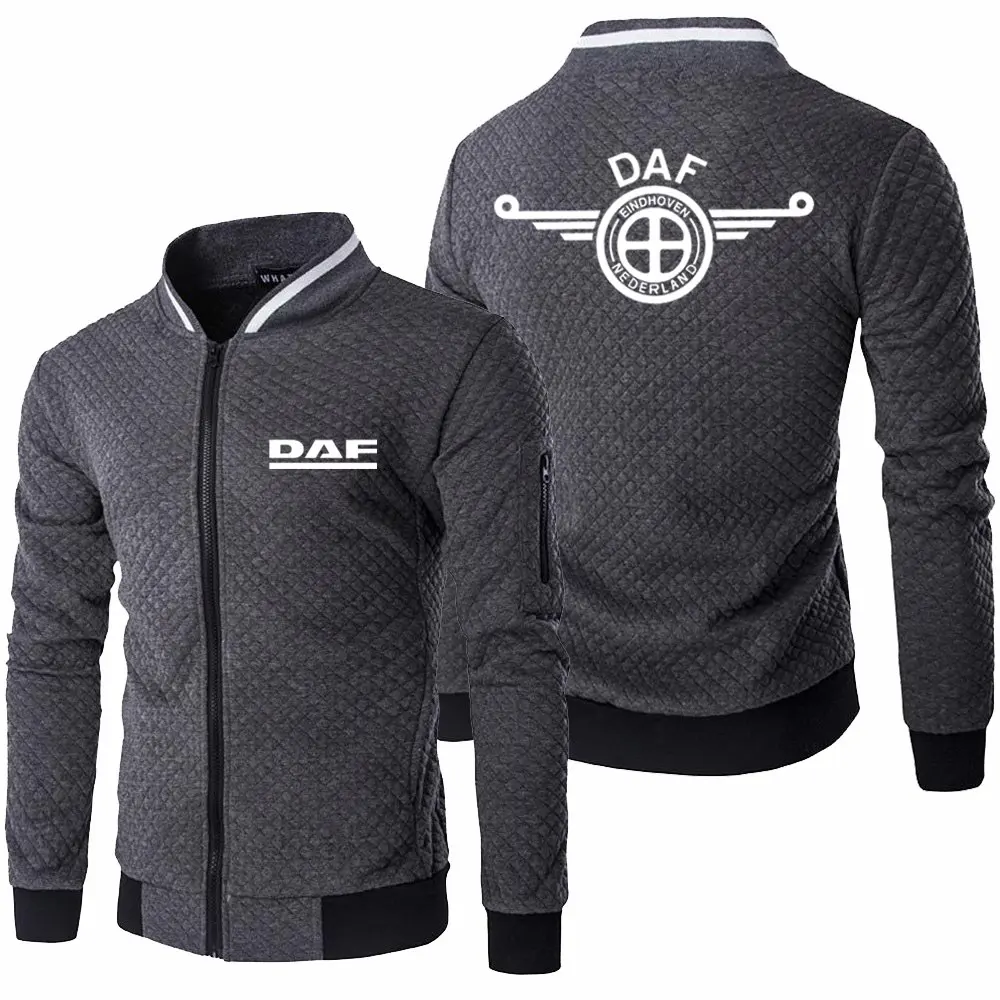 

Новая демисезонная Мужская куртка с логотипом грузовика DAF, спортивная одежда с длинным рукавом, Повседневная Толстовка с капюшоном на молн...
