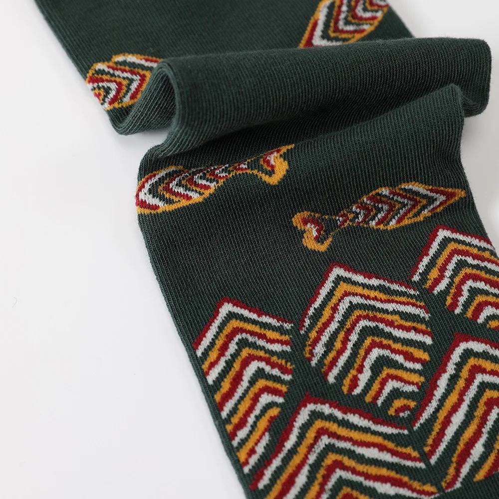 3Pairs Vintage Striped AB Socks Japanese Harajuku High Quality Cotton Women Sock Fashion Casual Sports Cycling Mid Tube Men Sock