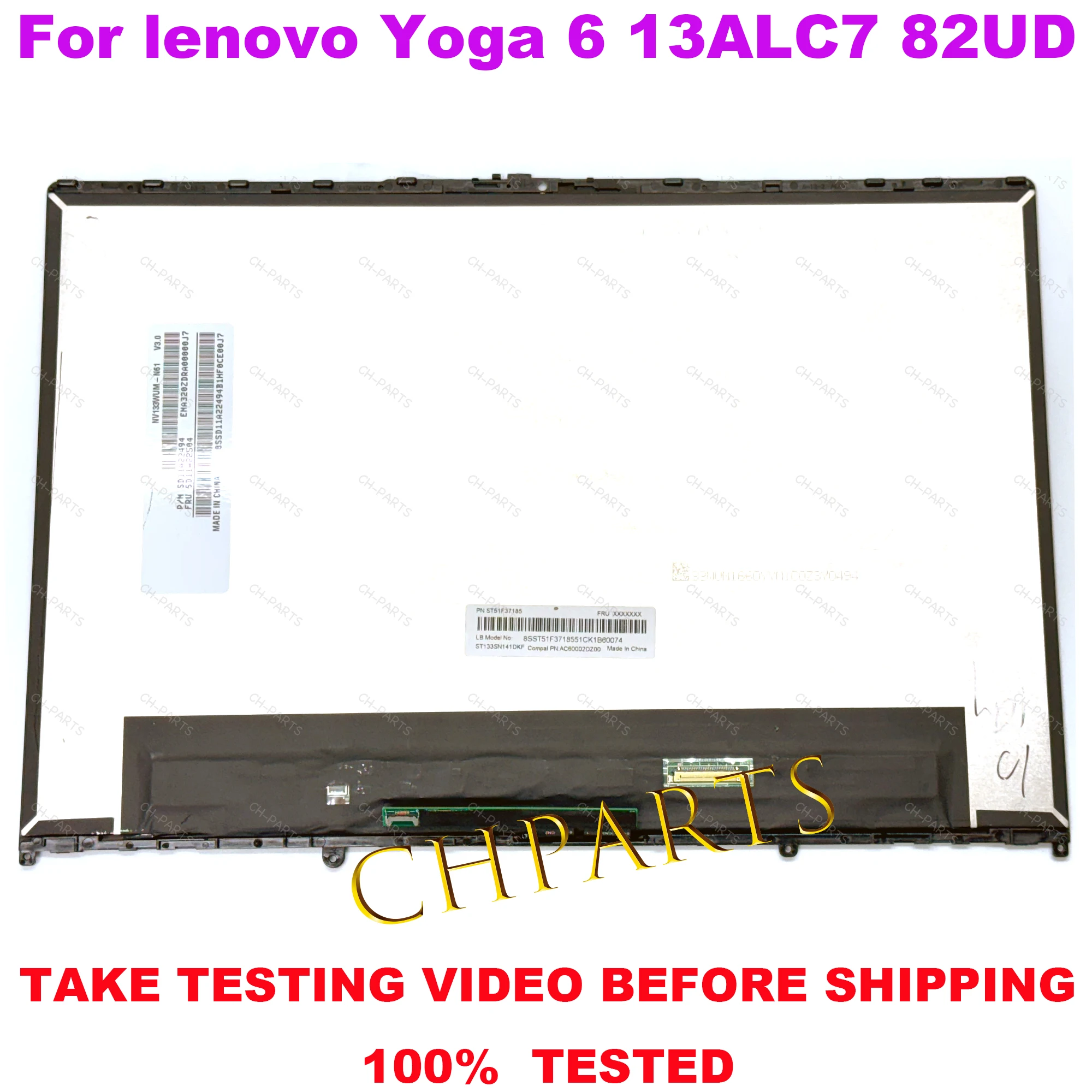 5D10S39766 для Lenovo Yoga 6 13ABR8 Дисплей 6-13ALC7 ЖК-дисплей с цифровым преобразователем