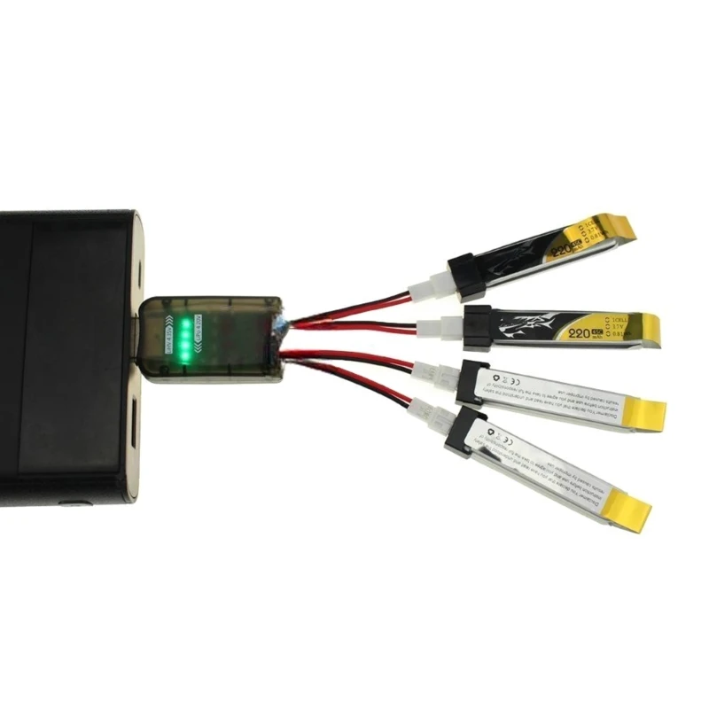 4-полосное USB-зарядное устройство эффективное для зарядки воздушных дронов 1S Lipos