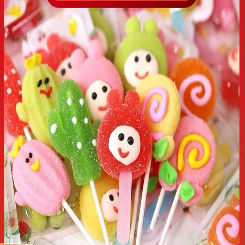 

Fruit soft sweets Mixed pack with lollipop 14g * 5 pcs