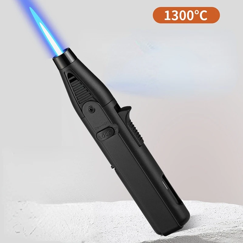 

1300℃ Jet Flame Gas Lighter 360 Degree Inverted Turbo Torch Lighter Refillable Butane Kitchen BBQ Ignition Gun Windproof Lighter