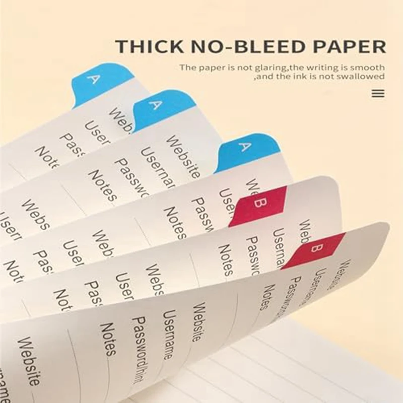 Книга Хранитель паролей с красочными алфавитическими вкладками и двумя