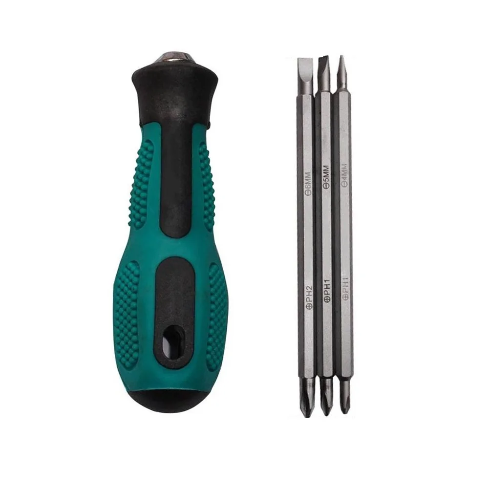 

Slotted Cross Screwdriver Bits Wholesale 3 In 1 Adjustable Anti-slip Double Heads Dual-Purpose For Repairing Works