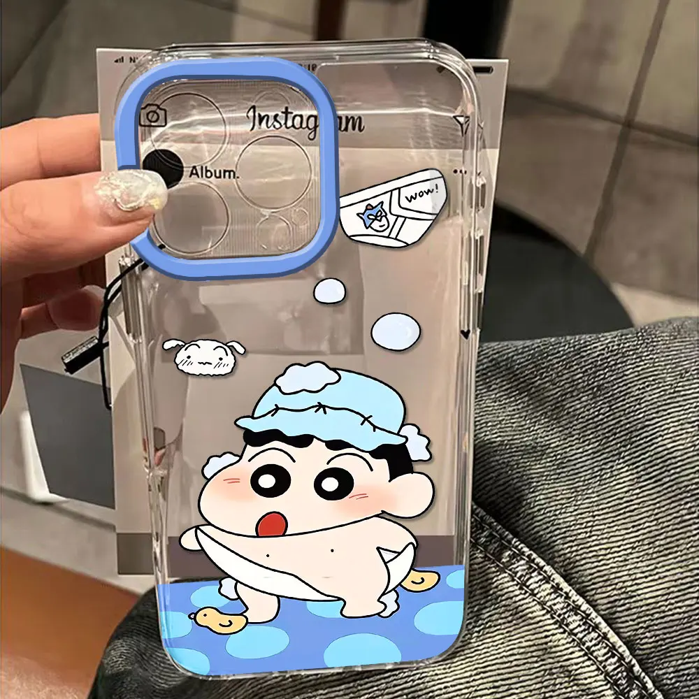 Милый прозрачный чехол для iPhone 11 12 13 14 15 16 Pro Max Mini X Xs XR 7 8 plus Se2020