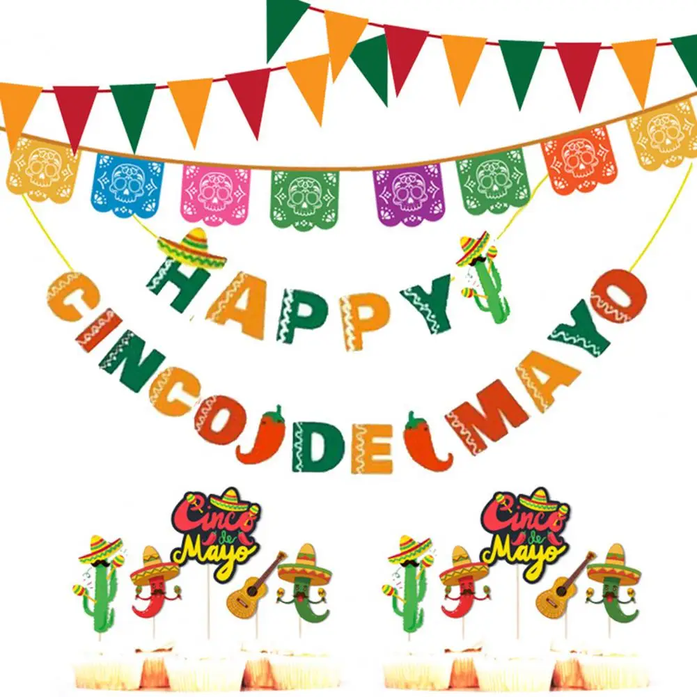 

Bright-colored 1 Set Creative Widely Usage Party Banner Novelty Party Banner Spiral for Home