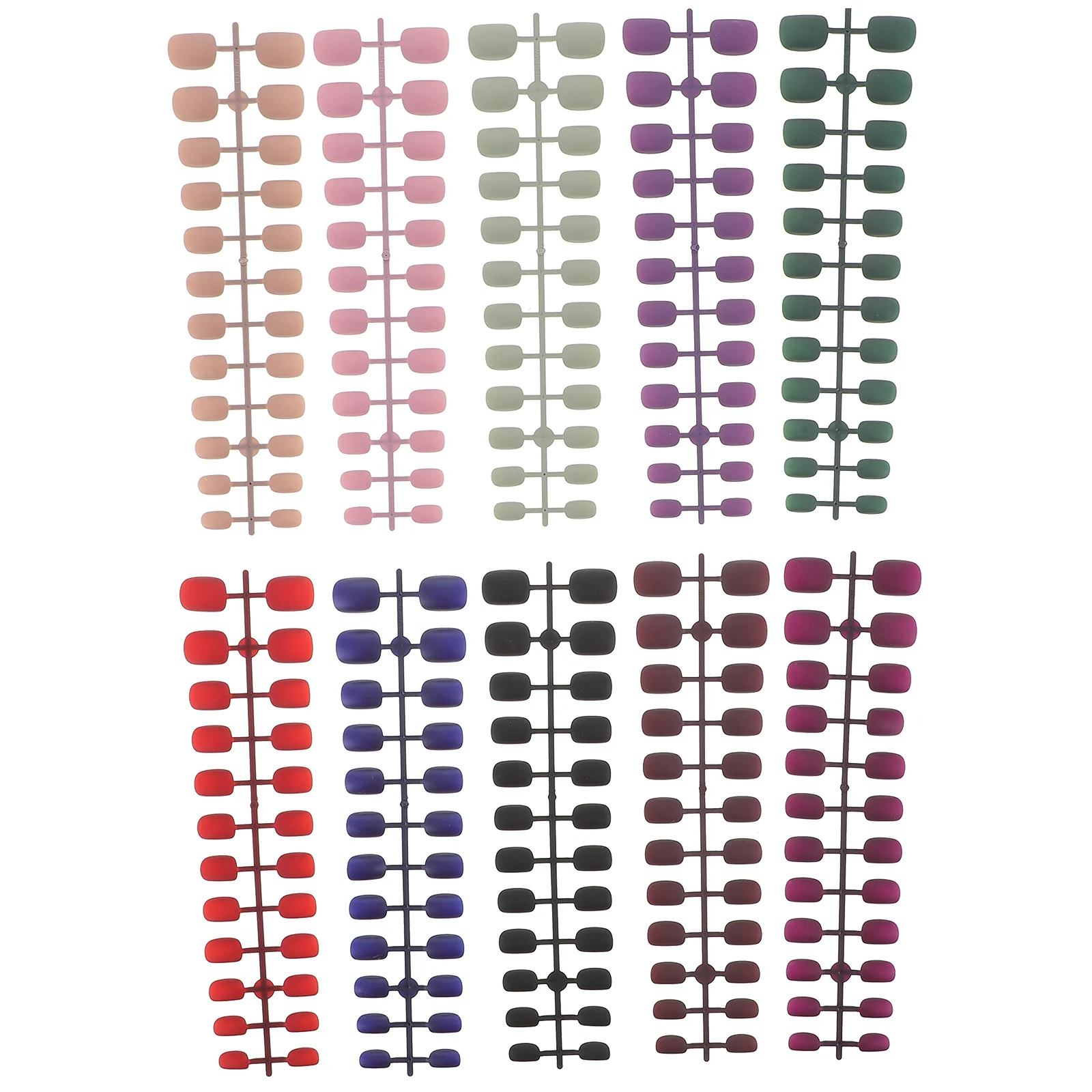 

Nails Press Nail Fake Short Manicure Kit False Beauty Tips Artificial Impress Fall Prop Acrylic Set Supplies Stick Salon Girl