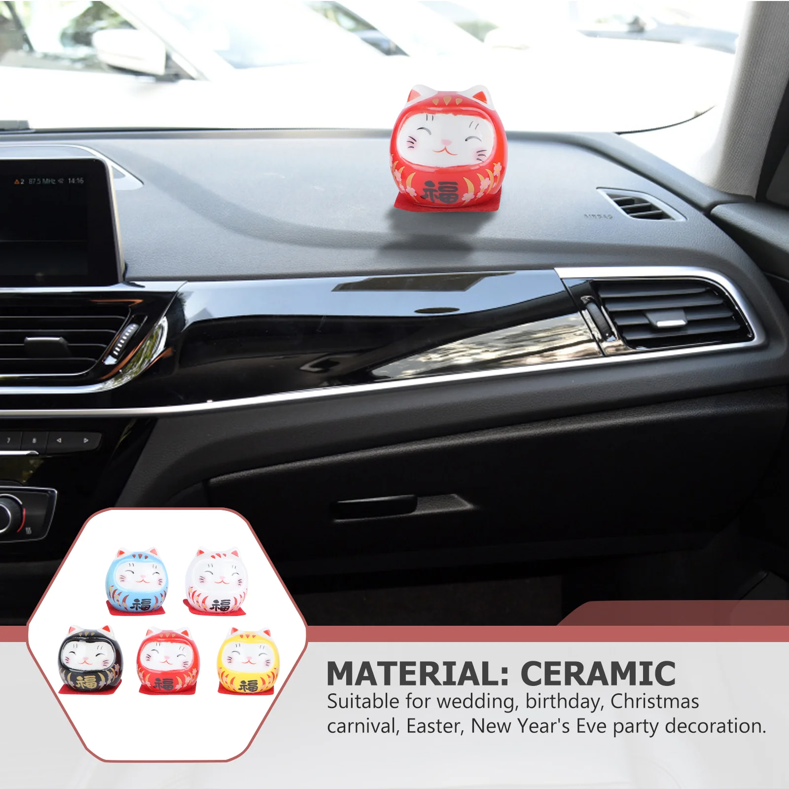 5 шт. декор Bodhidharma украшения статуя Будды домашнее керамическое украшение фэн