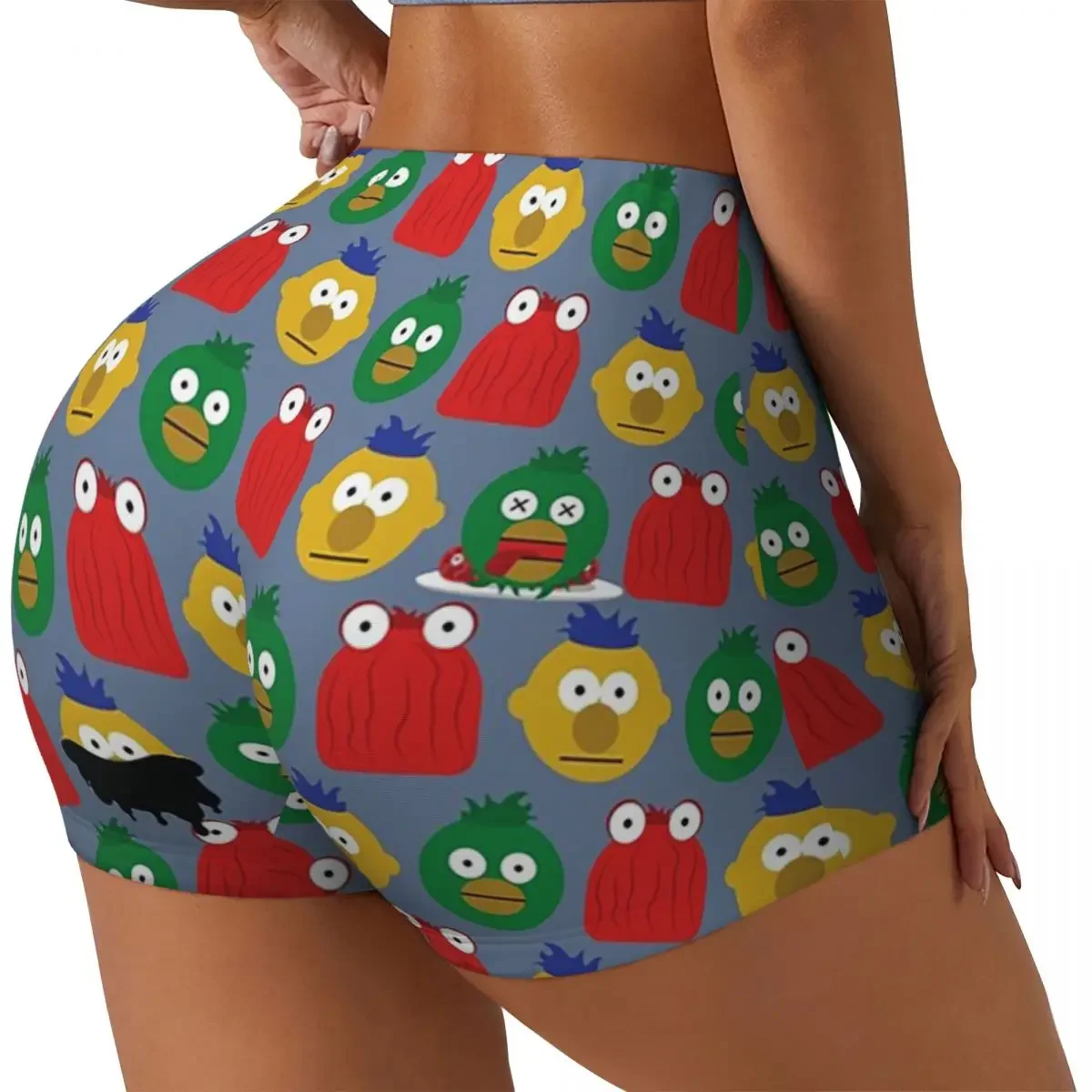 Фото Женские спортивные шорты Custom DHMIS с уникальным принтом для тренировок, бега, волейбола, велоспорта и йоги №1