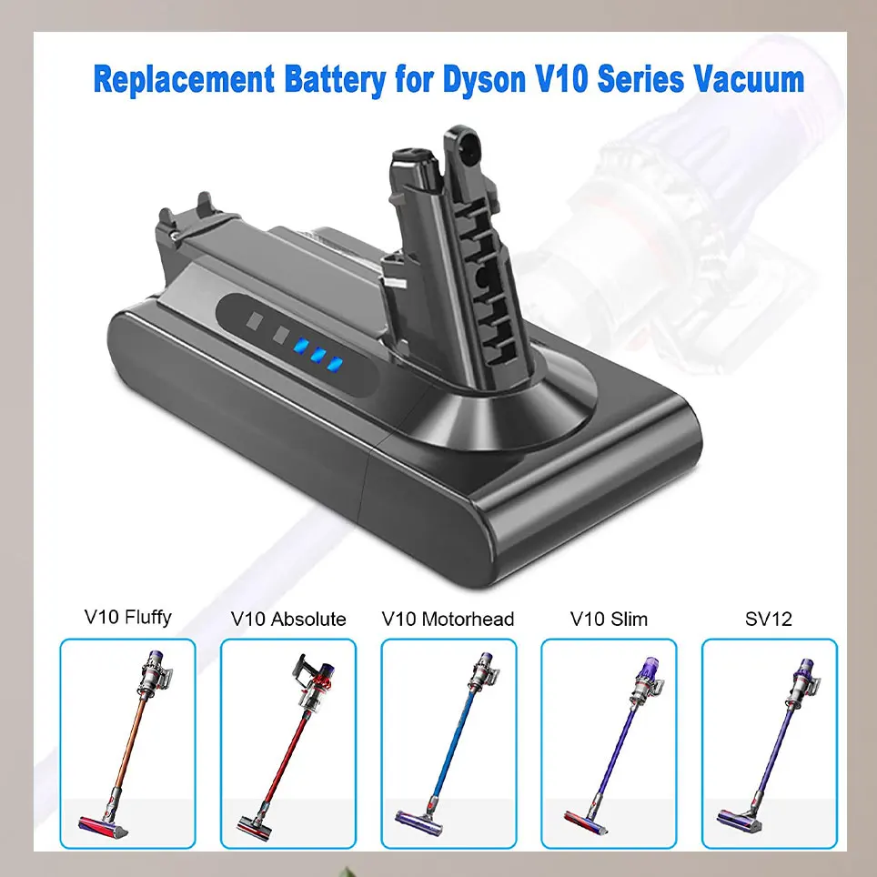 [Обновление] 25 2 в Вт/ч подходит для беспроводного пылесоса Dyson Cyclone V10 Animal V10Motorhead