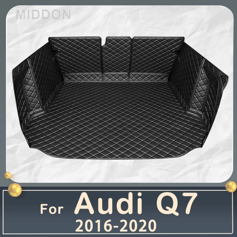 

Car trunk mat for Audi Q7 Seven seats 2016 2017 2018 2019 2020 cargo liner carpet interior accessories cover 1 order