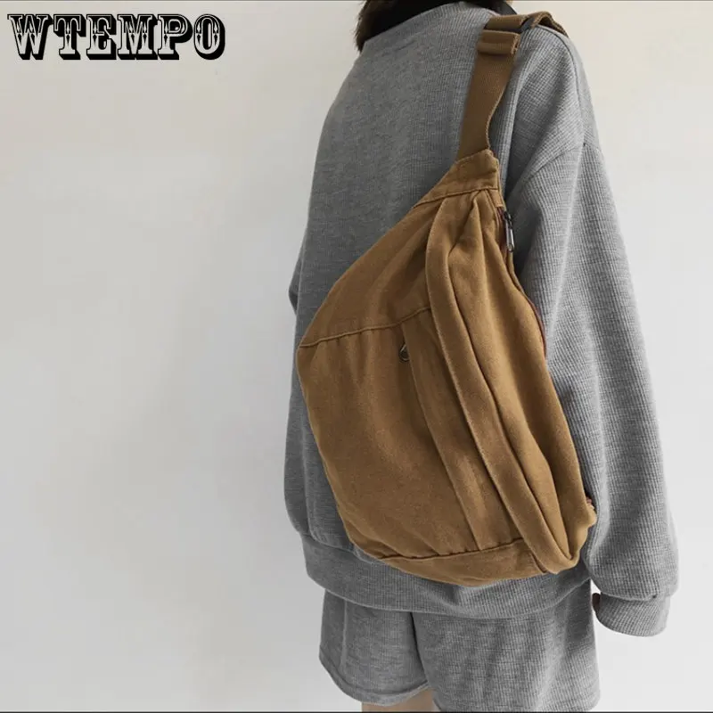 Fashion Trend Waist Bag Street Hip-hop Women Shoulder Bag Chest Pack Outdoor Sport Canvas Fanny Pack Crossbody Bag Lady Belt Bag