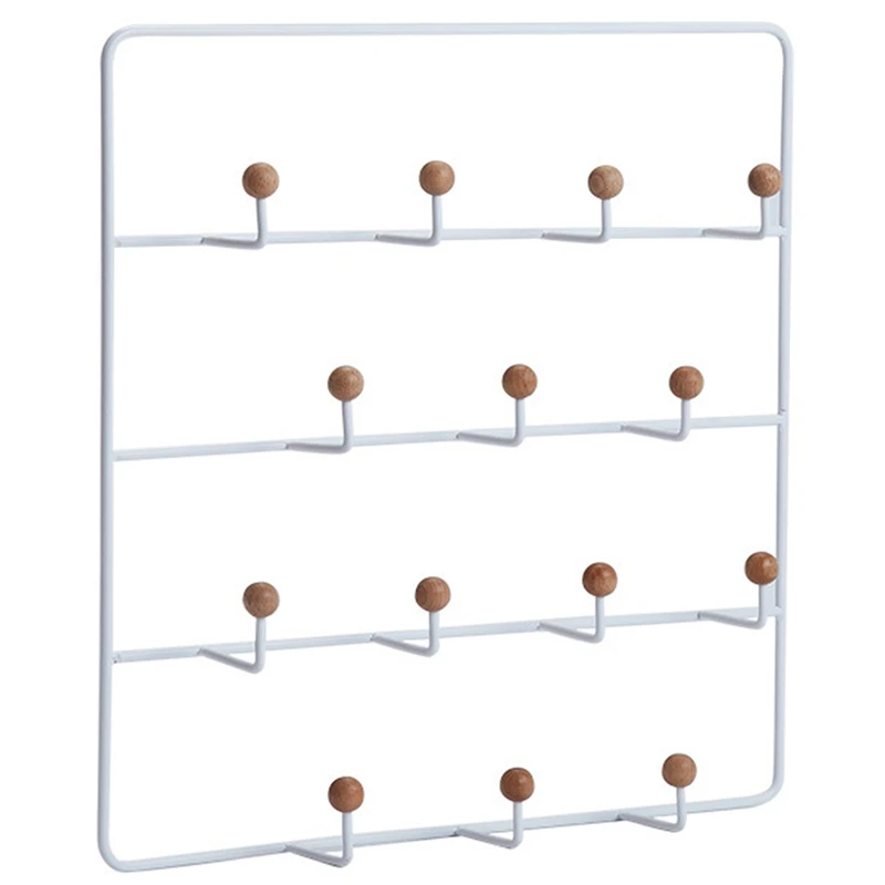 

Multi-Purpose Door Hook Metal Wrought Iron Free Perforated Hook Wall Hanging Hanger Bedroom Door Storage Rack