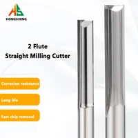 wood milling cutter 3 17546 shank 2 flute tungsten carbide end mill cnc router bit engraving bit straight slot milling cutter