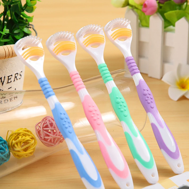 

Soft Silicone Tongue Brush Tongue Coating Scraper Cleaning Toothbrush Mouth Fresh Breath Scraping Hygiene Oral Health Care Tool