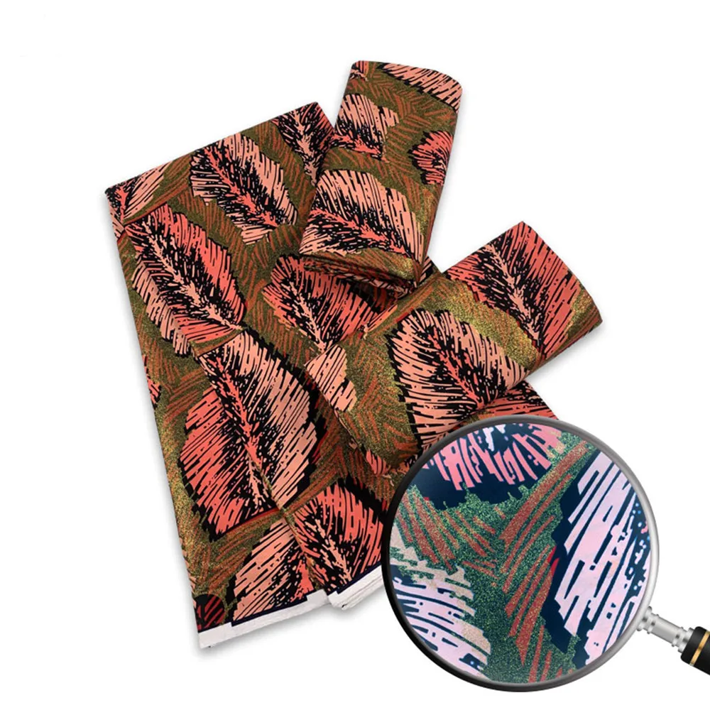 

2023 New Style Ankara African Golden Wax Fabrics 100% Cotton Nigerian Golden Sadn Wax Print for Sewing Clothes Y614-1