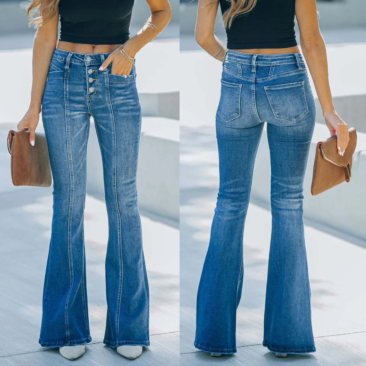 Персонализированные широкие джинсовые брюки Mandylandy