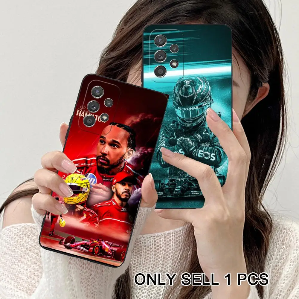 Фото Чехол для телефона Lewis Hamilton для Samsung Galaxy A26 25 24 23 22 21 17 16 15 14 13 12 11 5G, мягкий противоударный чехол из ТПУ №4