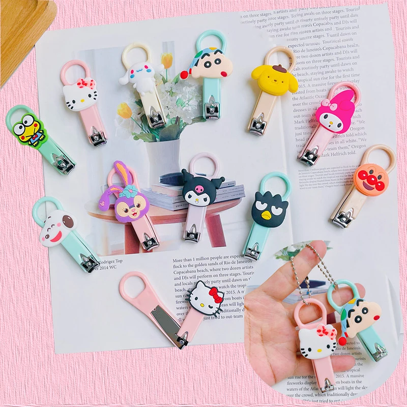 

Cartoon Nail Clippers Kawaii Kuromi Melody Cinnamoroll Nail Cutter Kt Toenail Clipper Fingernail Scissors Cutter Nail Supplies