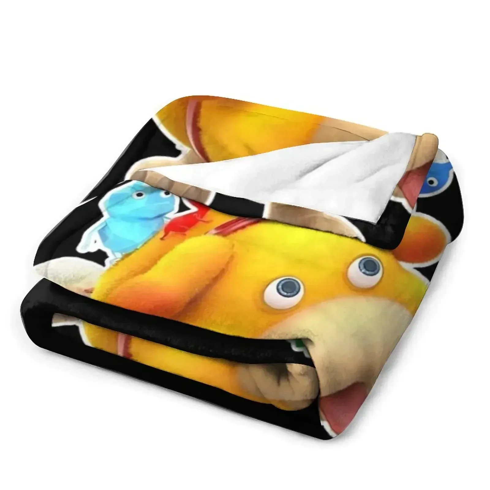 Pikmin 4 Rescue Pup Oatchi 2023 черное одеяло многоцелевое декоративное для зимы