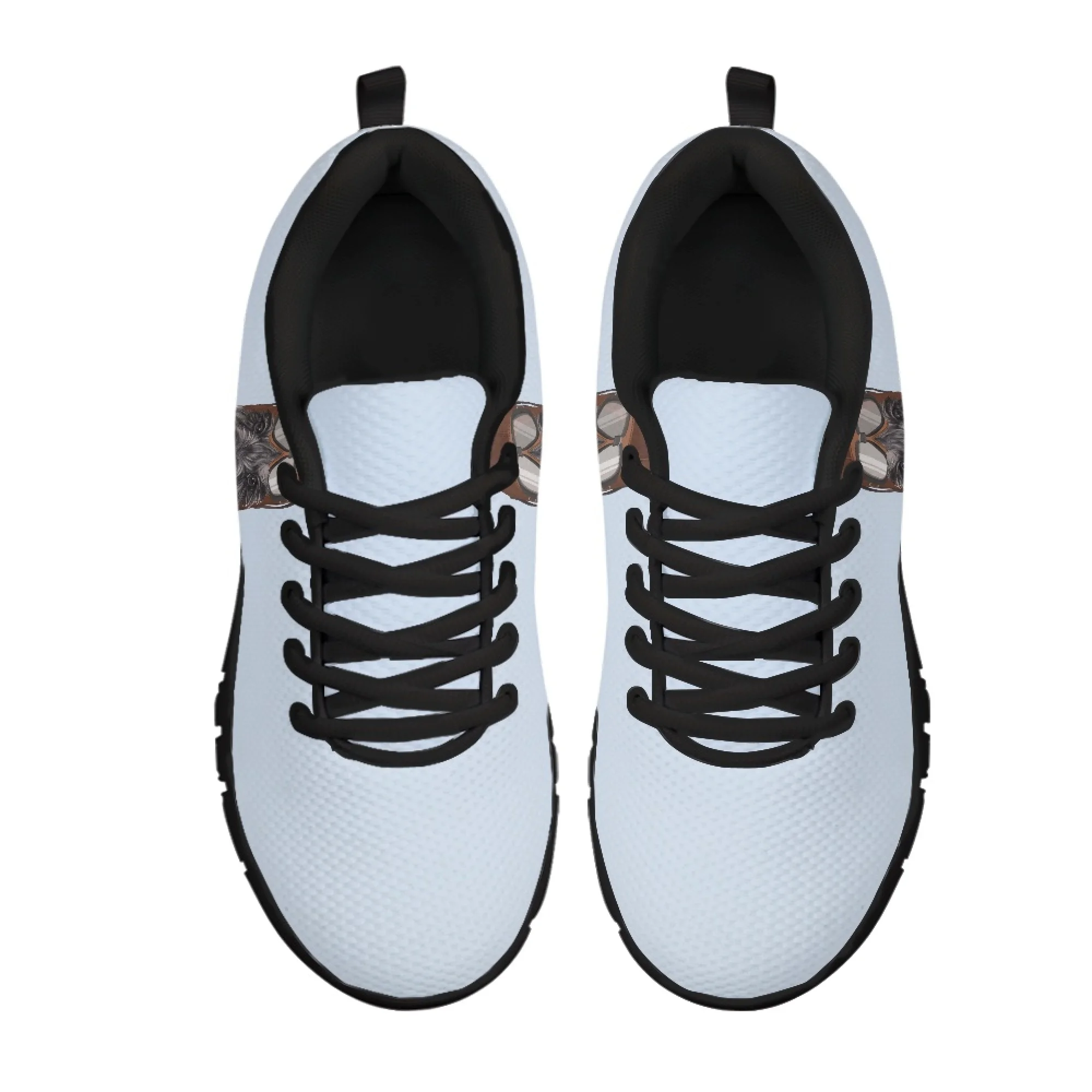 Yikeluo Cartoon Pattern Print Flats Ladies Shoes Casual Spring Autumn Summer Air Mesh Light Women Footwear Zapatos Mujer