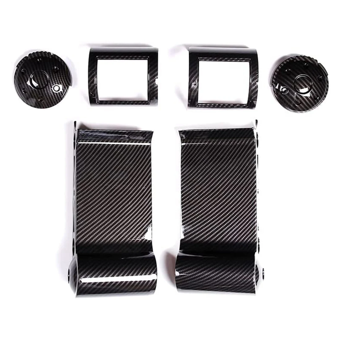 

Car Dashboard Side Air Outlet Frame Decorative Panel for Toyota FJ Cruiser 2007-2021 Accessories, ABS Carbon Fiber