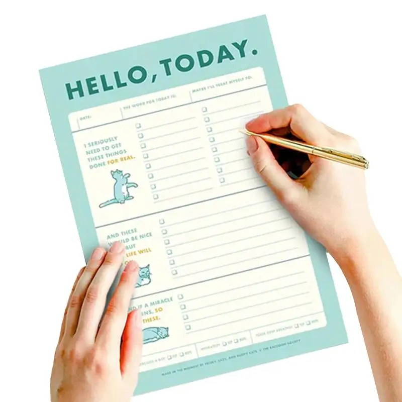 

Ежедневный дневной блокнот, записная книжка, 50 листов, записная книжка, записная книжка, личный учительский список, портативный ежедневный