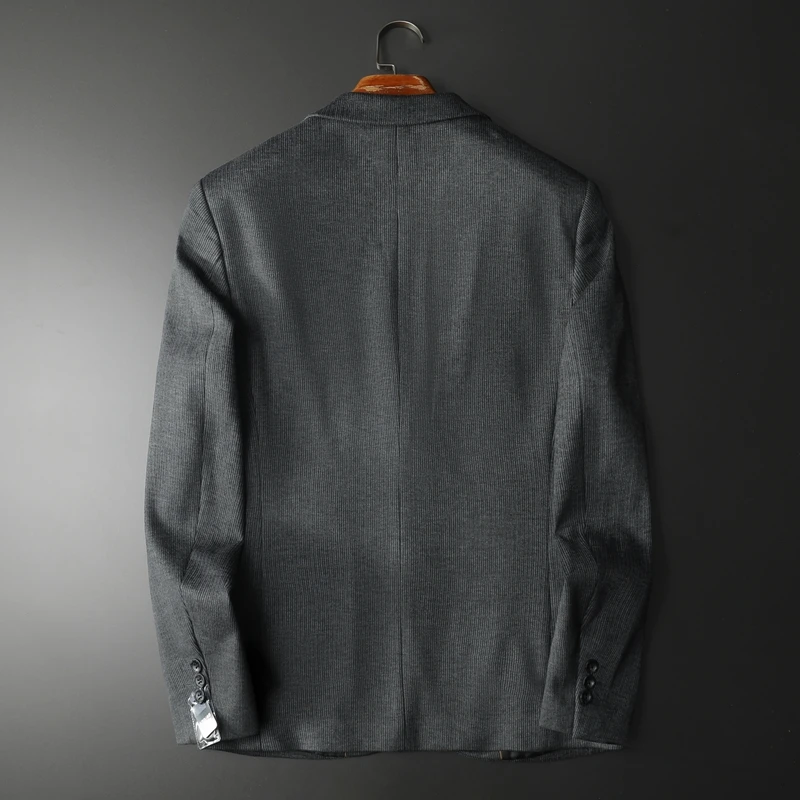 Вельветовые пиджаки премиум-класса для мужчин модные повседневные костюмы