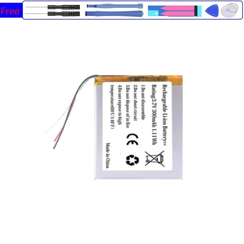 Сменный аккумулятор AHB на 300 мАч 472625 ПЛТ 652525 (3 линии) для наушников Jabra Evolve 65 80 CP-GN650