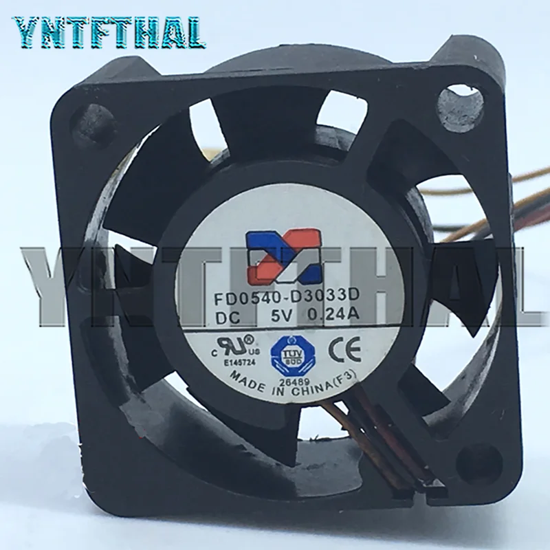 Новый квадратный охлаждающий вентилятор для ARX FD0540-D3033D DC5V 0.24A 4 см, 3 линии