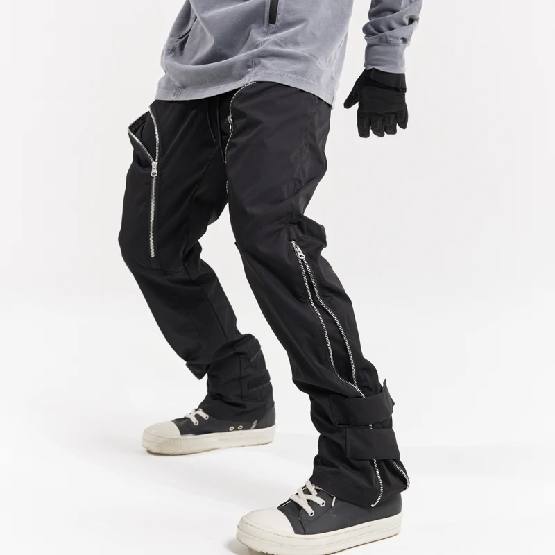 

Новинка 2022, мужская и женская одежда, оригинальный нишевый повседневный комбинезон на четырех молниях с закругленными углами, брюки, костюмы 27-46