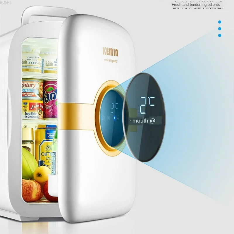 

12V 220V Kemin Car Mini Refrigerator Small Household Student Dormitory Hotel Bedroom Skin Care Fridge Mini Fridges