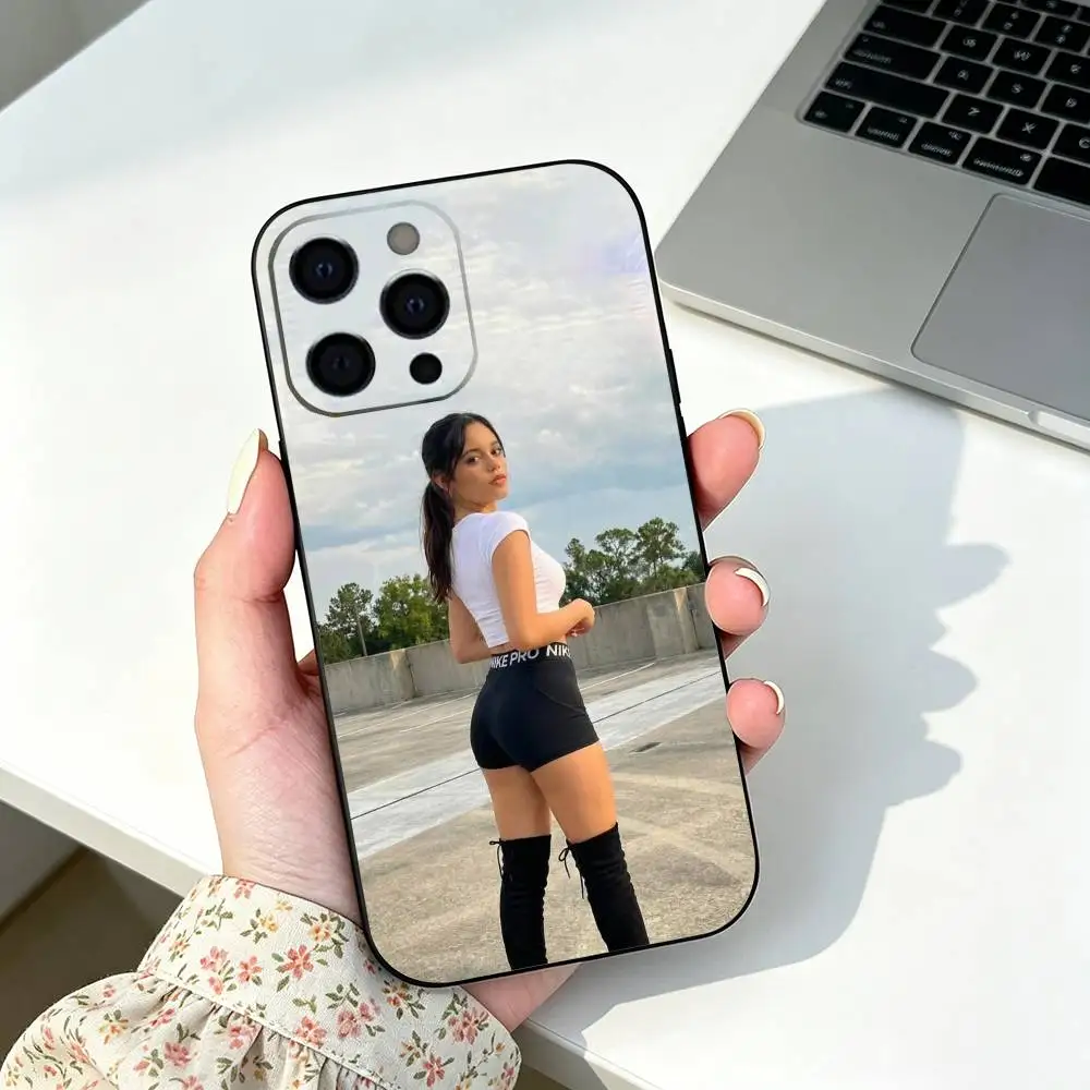 Чехол для телефона A-actress-J-Jenna-O-Ortega для iPhone 12 13 14 15 16 17 Pro Max, легкий и практичный, мягкий черный чехол (art.: 3920dbc73630c) - 3920dbc73630c