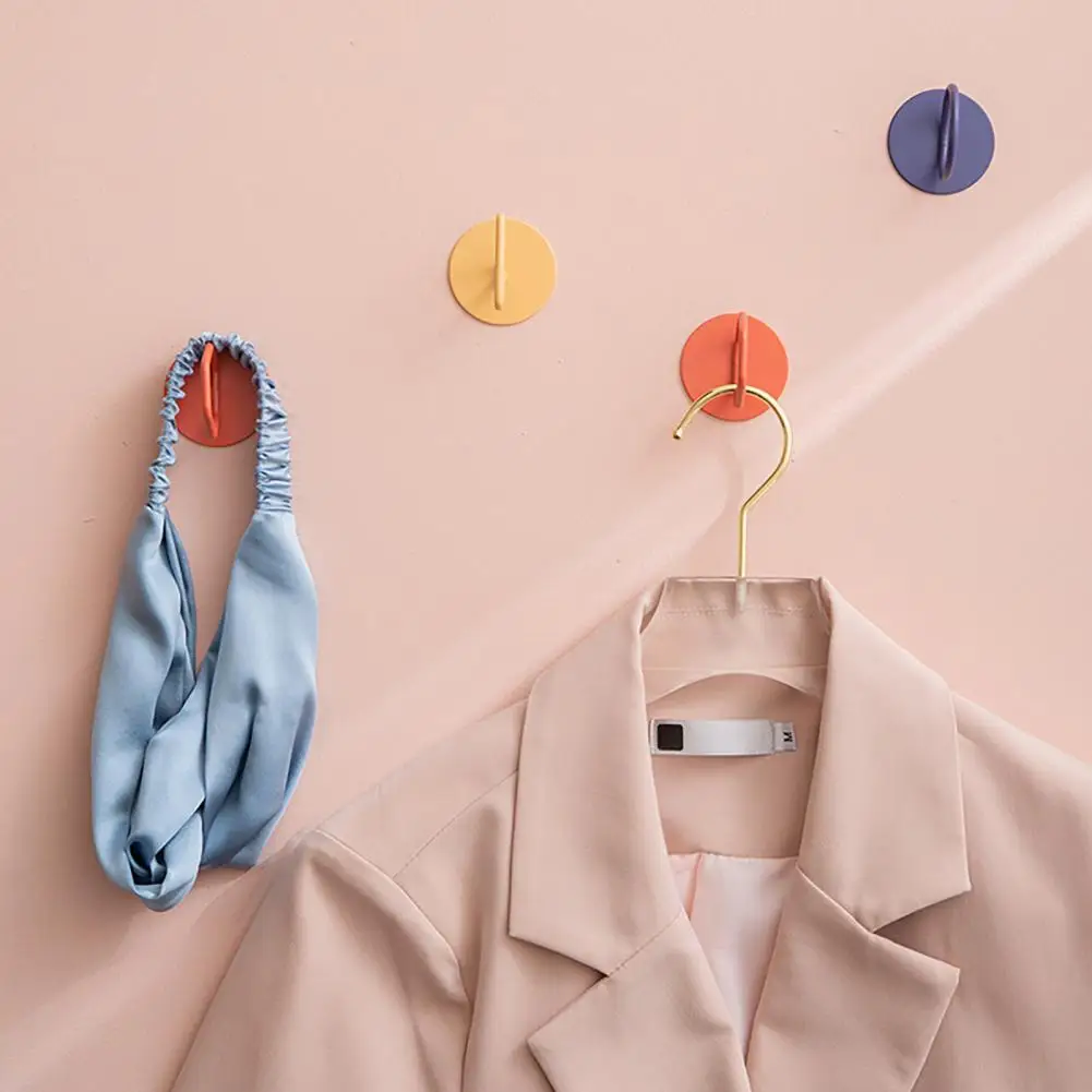 

Mini 2Pcs Creative Creative Simple Wall Hook Home Supplies Cloth Hook Moisture-proof for Bedroom