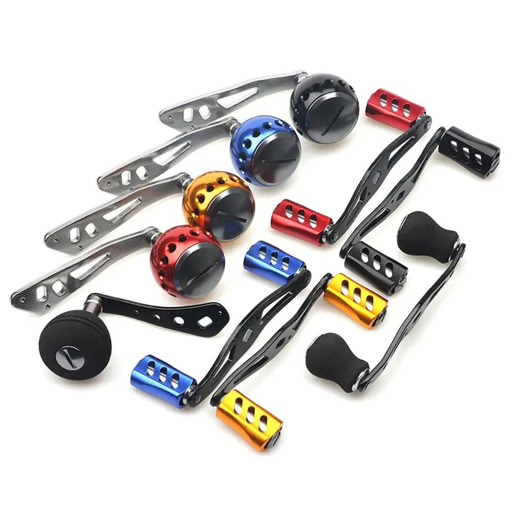 Fishing Reel Handle Power Handle Baitcasting Metal Knob Micro Jigging Grip with Fittings Replacement Parts for LowProfile Reel