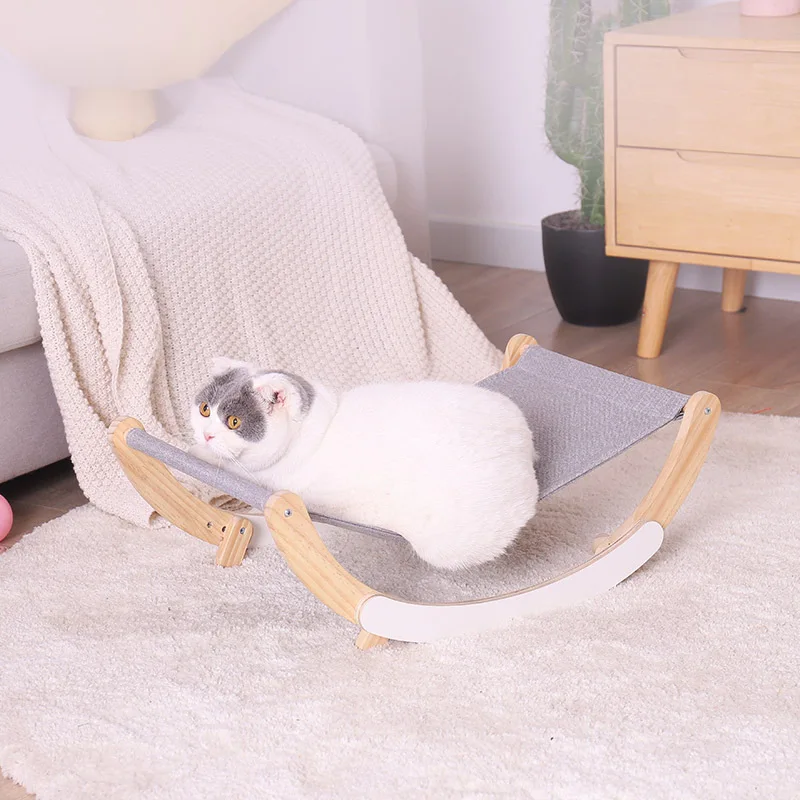 

Cat Bed Cat Hammock Kitten Rocking Chair Solid Wood Bed Swing Bed Cat Basket Bed Kitten Puppy Rocking Chair Bed Pet Supplies