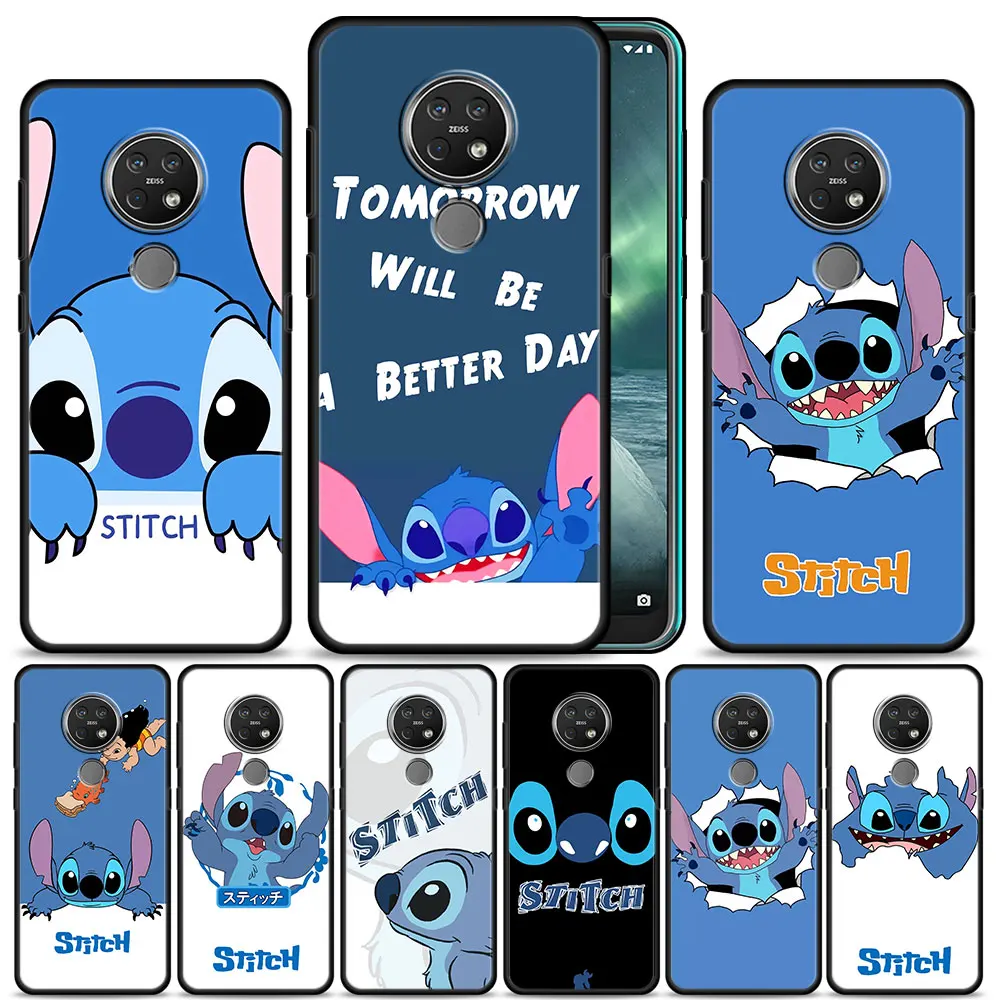 

Case Cover for Nokia G10 G20 G11 G21 G50 5.4 7.2 C20 C21 C30 X20 XR20 X10 3.4 Soft Capa Casing Capinha Disney Stitch Cartoon