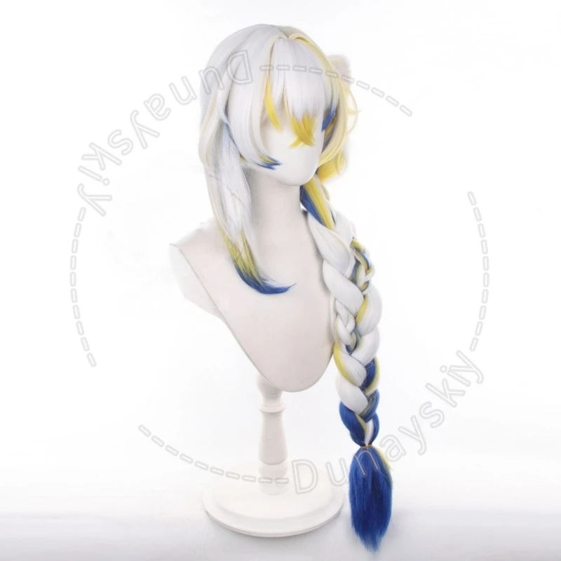 Фото Парик для косплея Arknights Shu Lunar New Year Limited Edition с длинной кружевной передней прядью, сеткой-розой и термостойким волокном №3