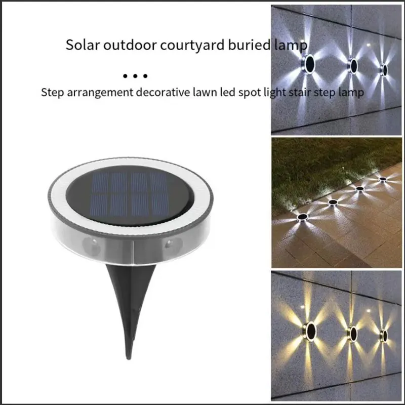 Водонепроницаемый светильник на солнечной батарее, наружная лампа для украшения сада, виллы, газона, балкона, террасы