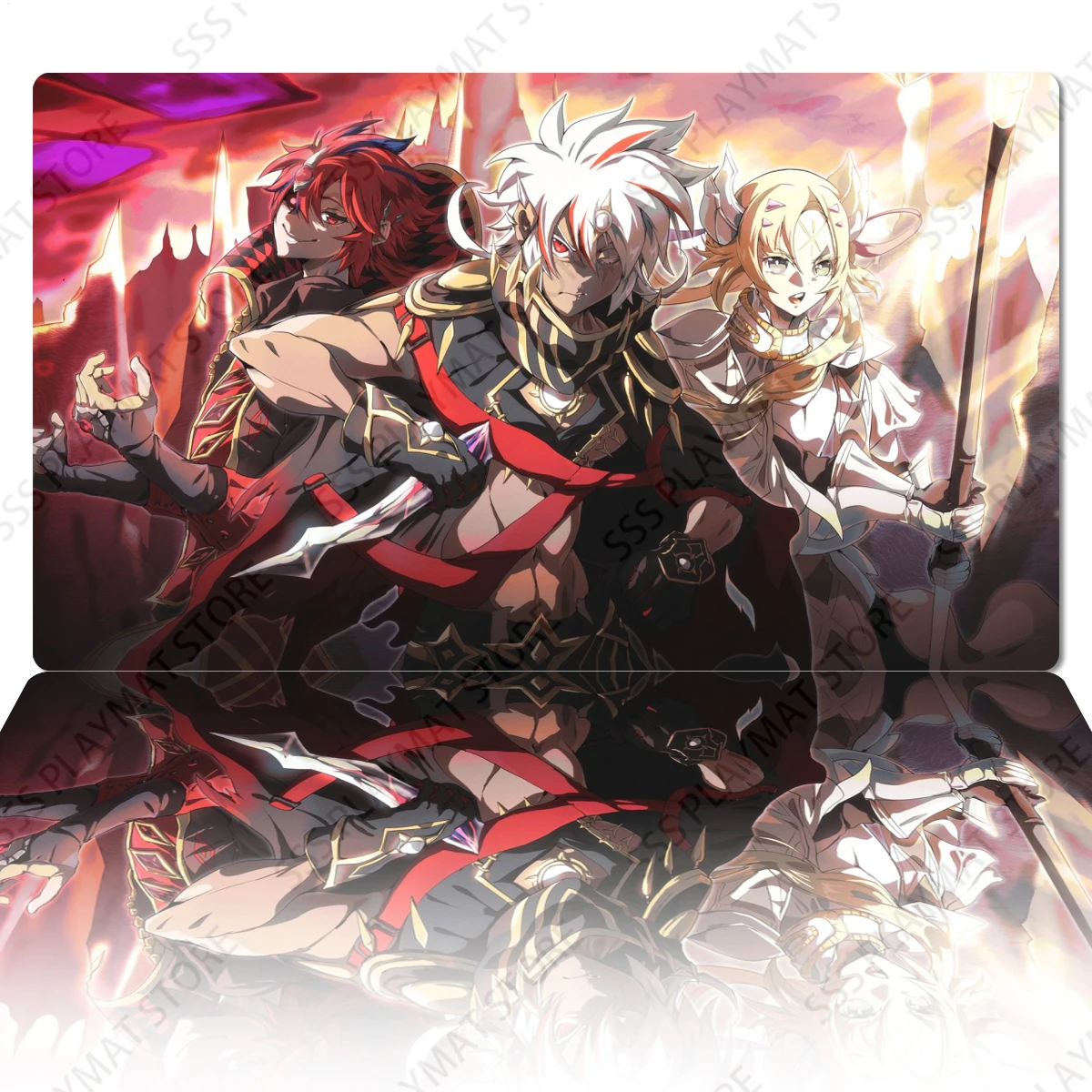 Резиновый коврик для мыши YuGiOh, невероятная цернезия, виртуальный TCG, Albaz, Bystial, Aluber, геймпад, торговая карта, игровой коврик