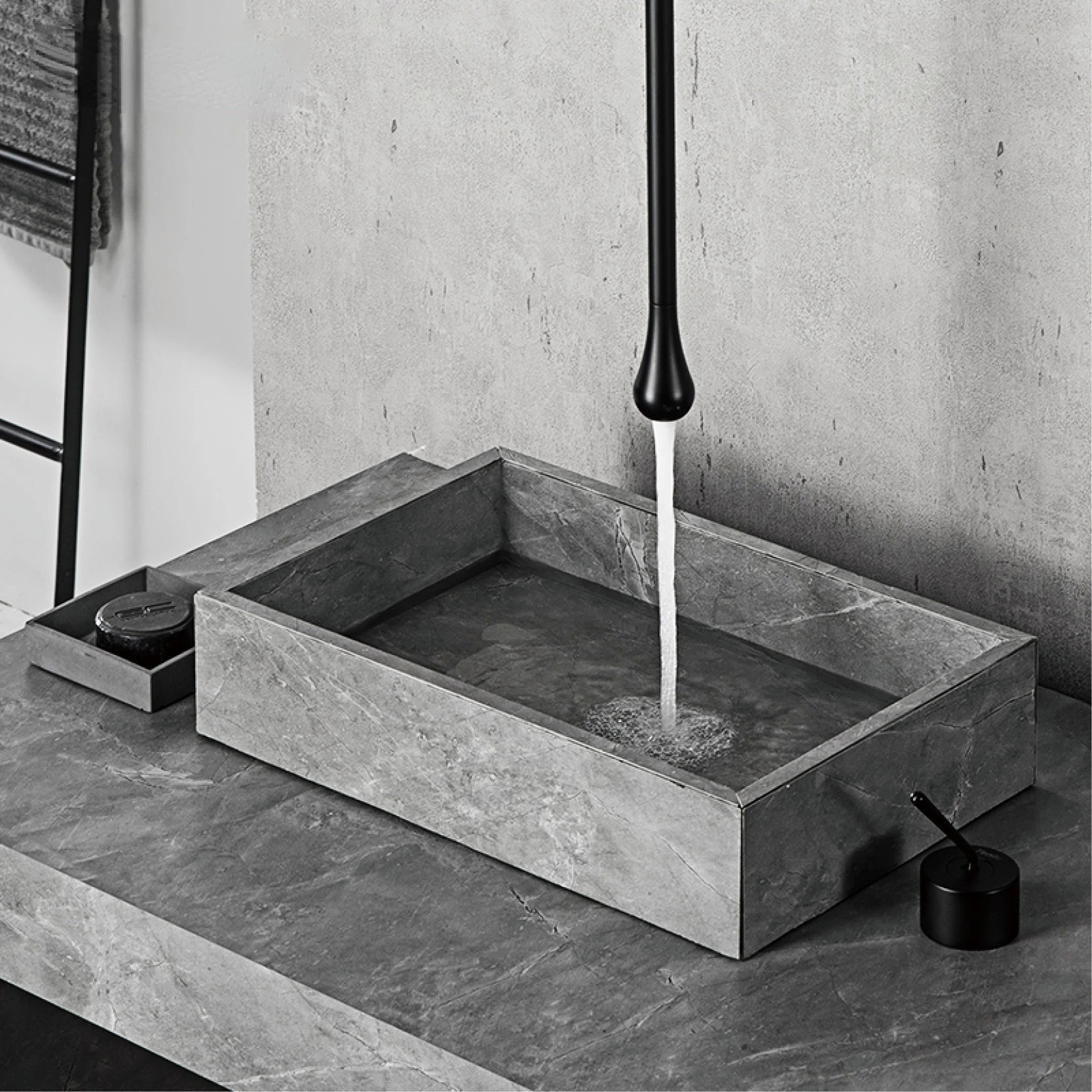 

Brushed Gold Water Droplets Ceiling Basin Hot Cold Water Sink Tap Brass Single Hole Deck Wall Mounted Bathroom Faucet